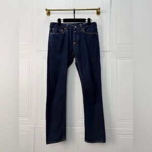 Authentic Evisu Dark Blue Straight Jeans
